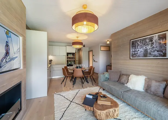 A Avec Espace Bien-etre, Piscine, Sauna Et Salle De Sport - Fr-1-569-35 Lägenhet Megève